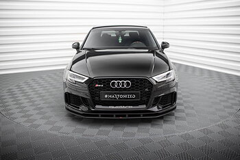 STREET PRO FRONT SPLITTER SUITABLE FOR AUDI RS3 SEDAN 8V FACELIFT – MAXTON DESIGN