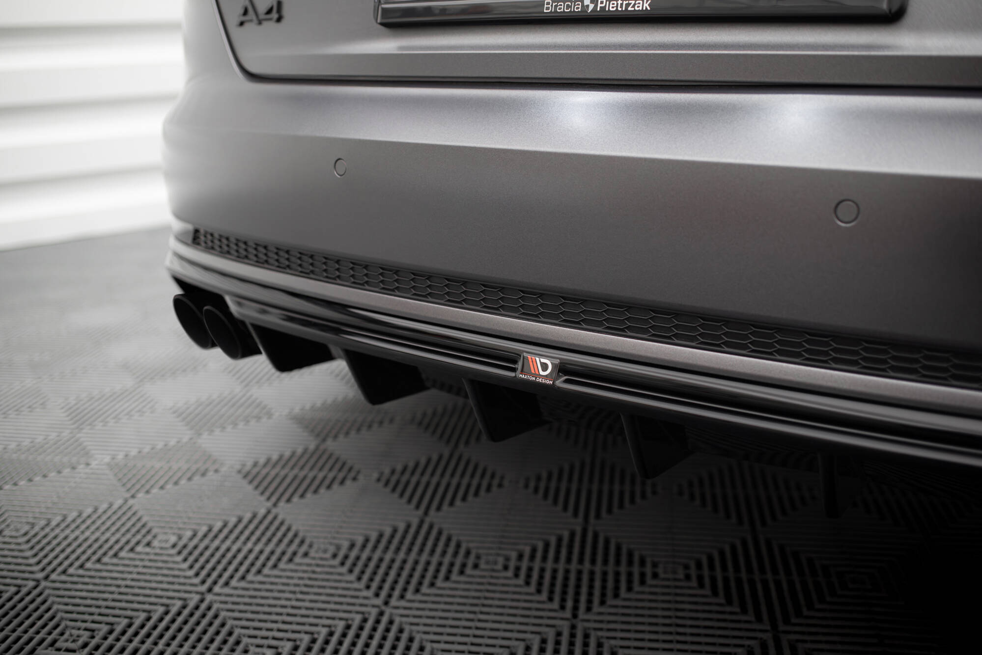 REAR VALANCE V.1 SUITABLE FOR AUDI A4 S-LINE B9 (VERSION WITH DUAL EXHAUST TIPS ON ONE SIDE) – MAXTON DESIGN