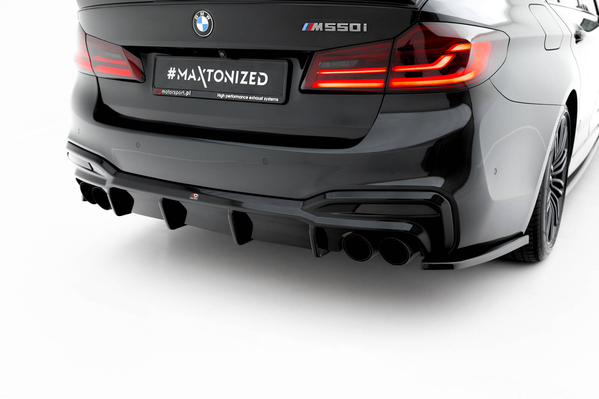 REAR VALANCE SUITABLE FOR BMW M550I / 5 M-PACK SEDAN / TOURING G30 / G31 – MAXTON DESIGN - 4