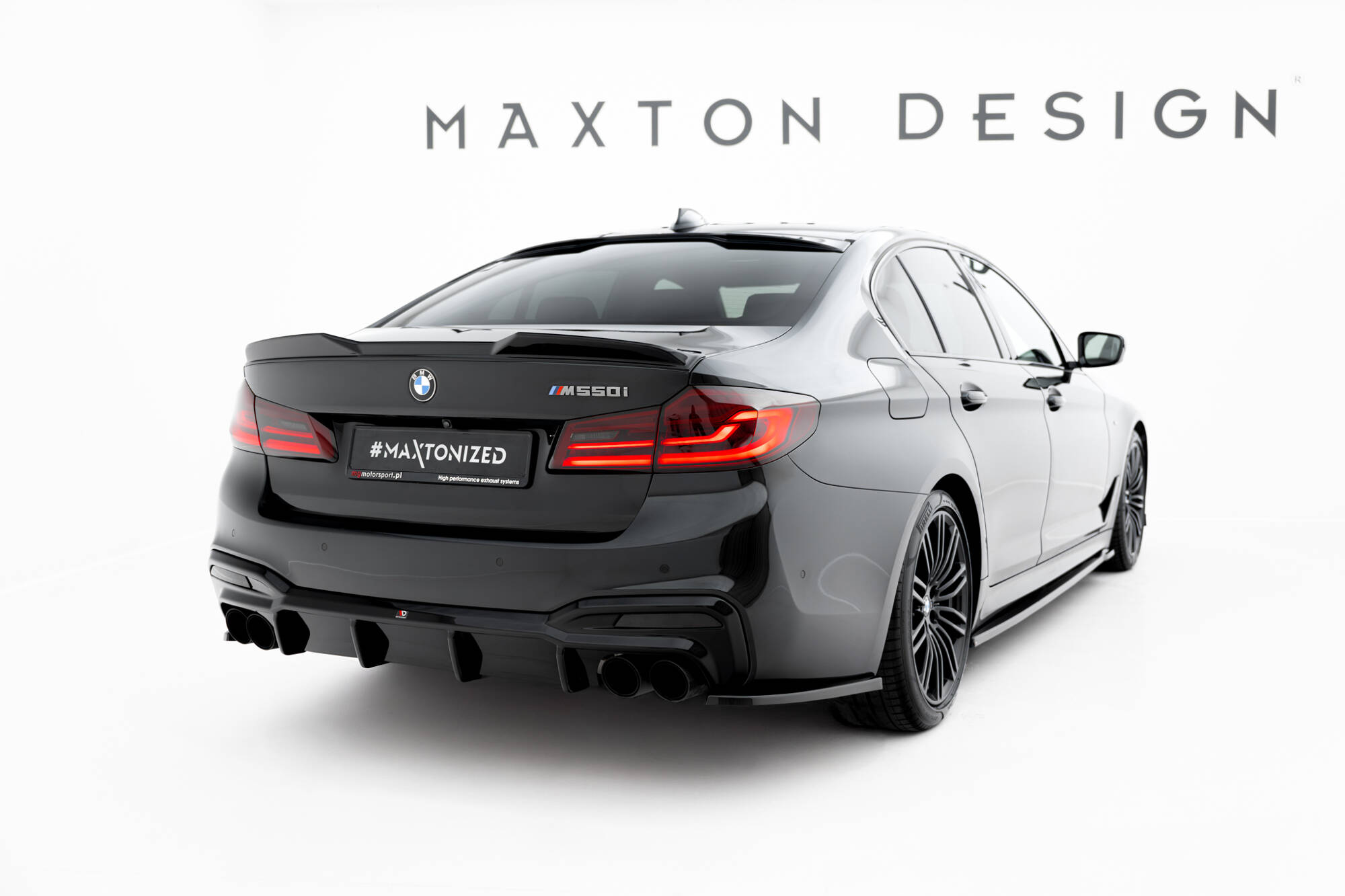 REAR VALANCE SUITABLE FOR BMW M550I / 5 M-PACK SEDAN / TOURING G30 / G31 – MAXTON DESIGN - 2
