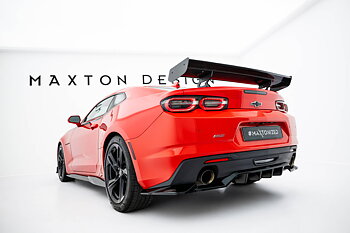 CARBON SPOILER WITH INTERNAL BRACKETS UPRIGHTS SUITABLE FOR CHEVROLET CAMARO SS MK6 FACELIFT – MAXTON DESIGN