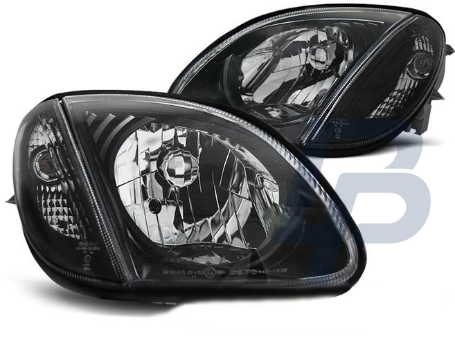 HEADLIGHTS MERCEDES R170 SLK 04.96-04 BLACK - 2