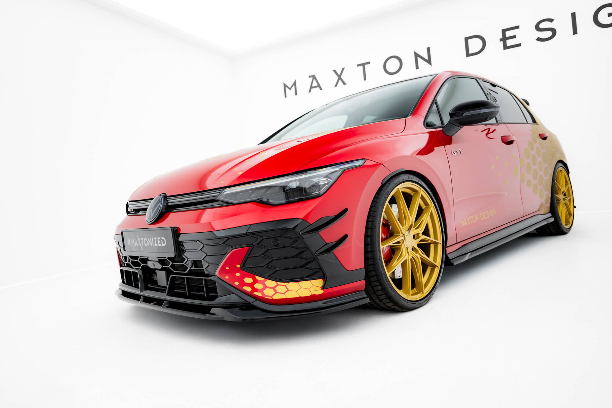 FRONT BUMPER WINGS (CANARDS) SUITABLE FOR VOLKSWAGEN GOLF GTI CLUBSPORT MK8 FACELIFT – MAXTON DESIGN - 6