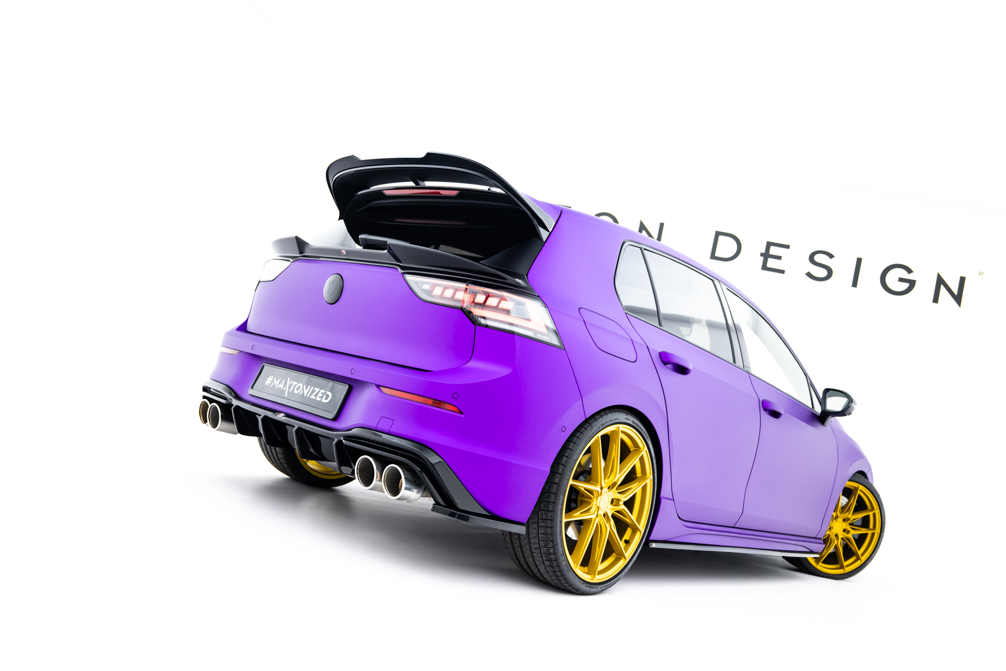 NEDRE VINGEXTENSION 3D TILL VOLKSWAGEN GOLF R MK8 FACELIFT – MAXTON DESIGN - 3