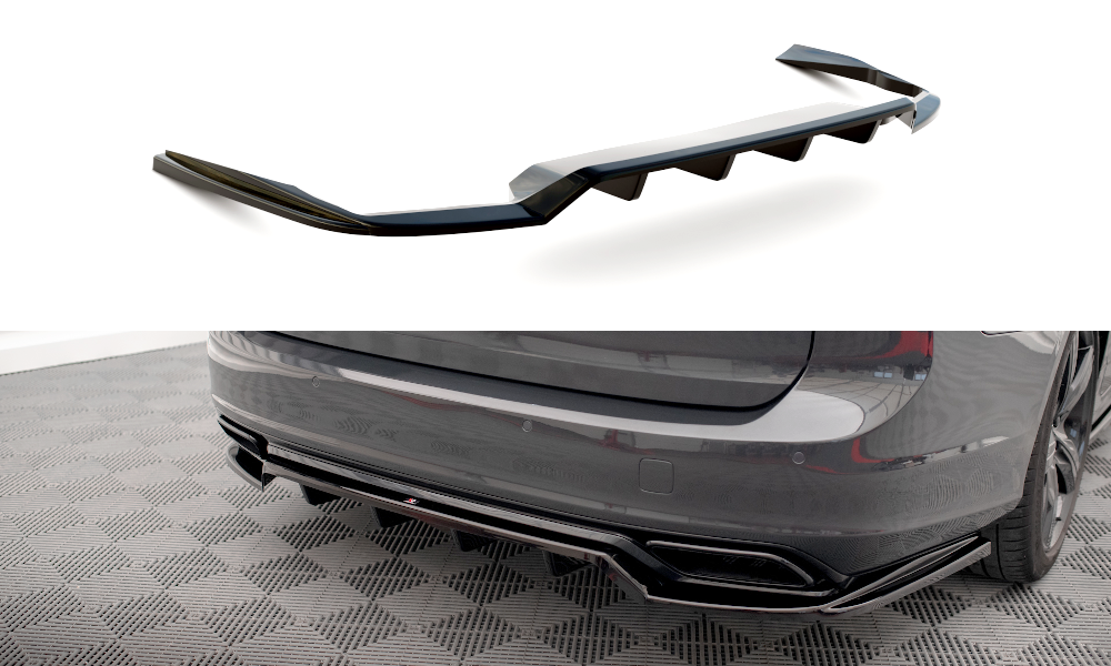 Central Rear Splitter (Vertical Bars) Volvo V90 / S90 R-Design Mk2