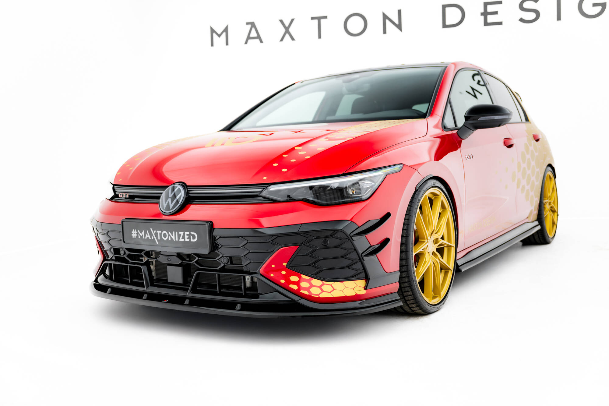 FRONT SPLITTER V.2 SUITABLE FOR VOLKSWAGEN GOLF GTI CLUBSPORT MK8 FACELIFT – MAXTON DESIGN - 4