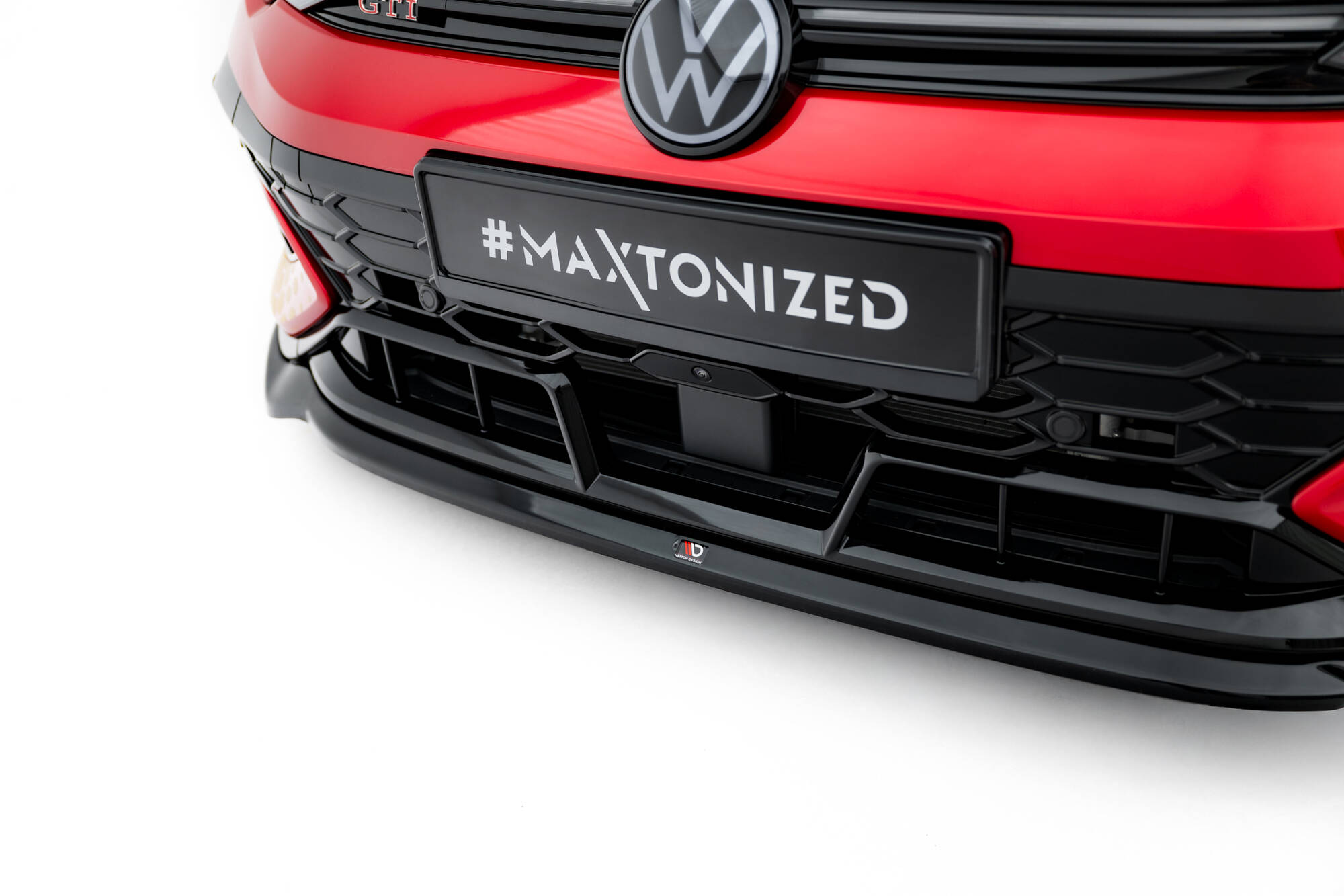 FRONT SPLITTER V.4 SUITABLE FOR VOLKSWAGEN GOLF GTI CLUBSPORT MK8 FACELIFT – MAXTON DESIGN