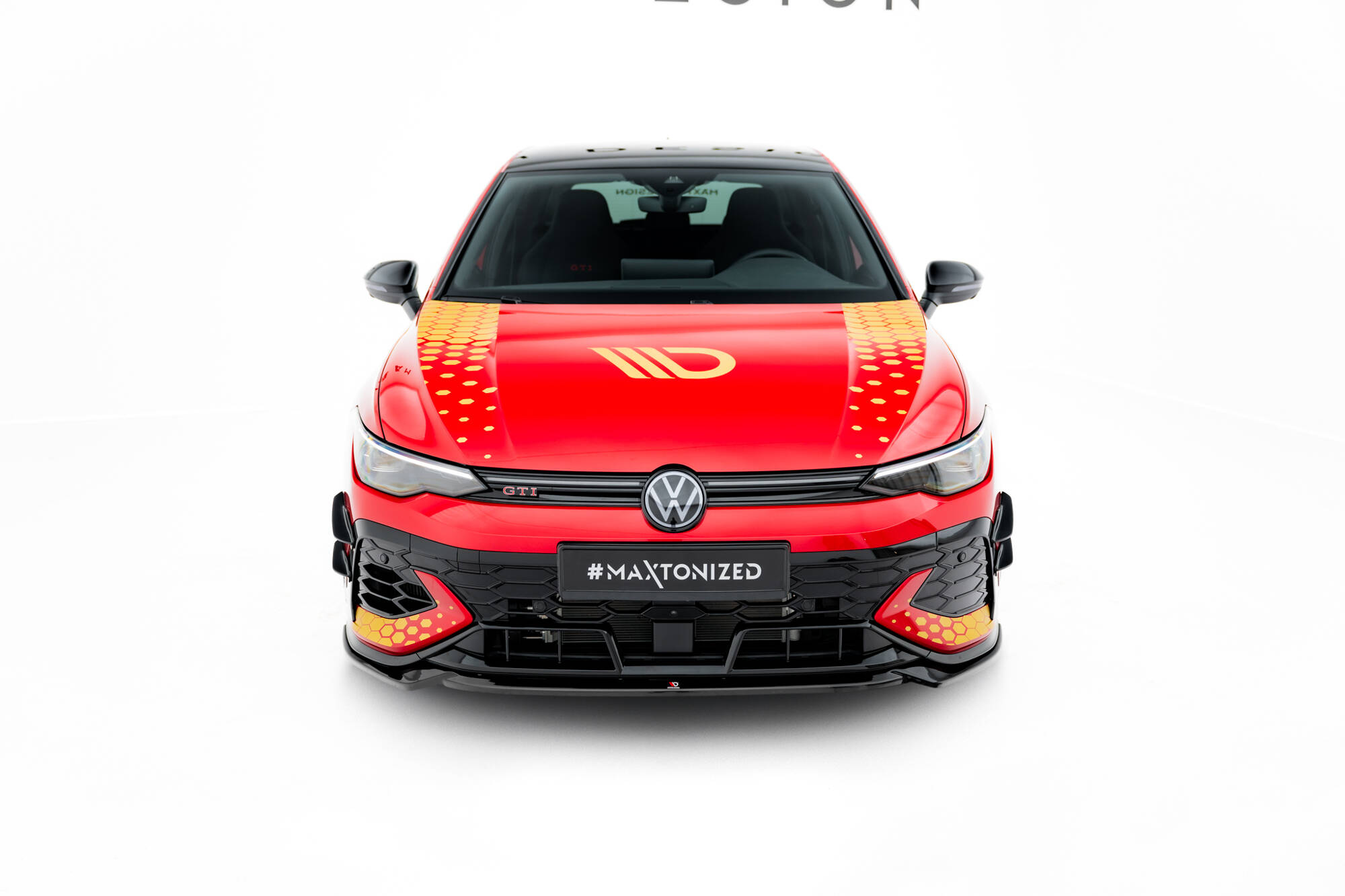 FRONT SPLITTER V.4 SUITABLE FOR VOLKSWAGEN GOLF GTI CLUBSPORT MK8 FACELIFT – MAXTON DESIGN - 3