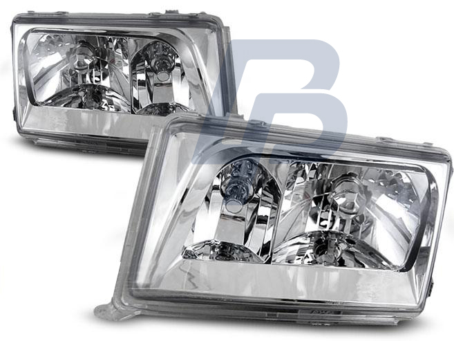 HEADLIGHTS MERCEDES W124 01.85-04.93 CHROME - 2
