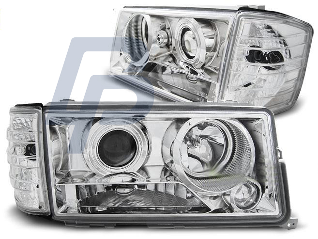 HEADLIGHTS MERCEDES W201/190 12.82-05.93 CHROME - 2