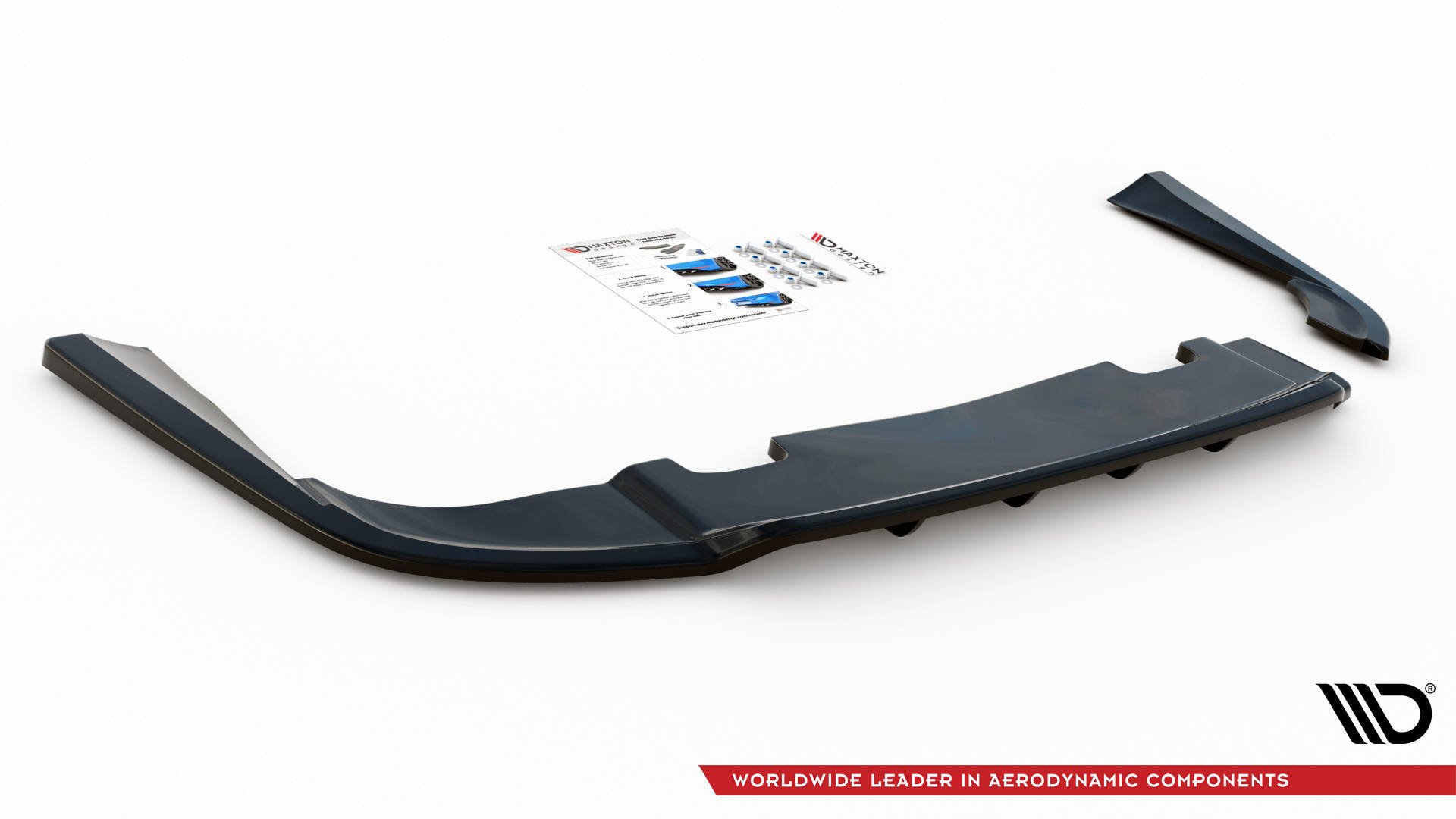 Central Rear Splitter V.1 (Vertical Bars) Volvo V90 Mk2 - 4