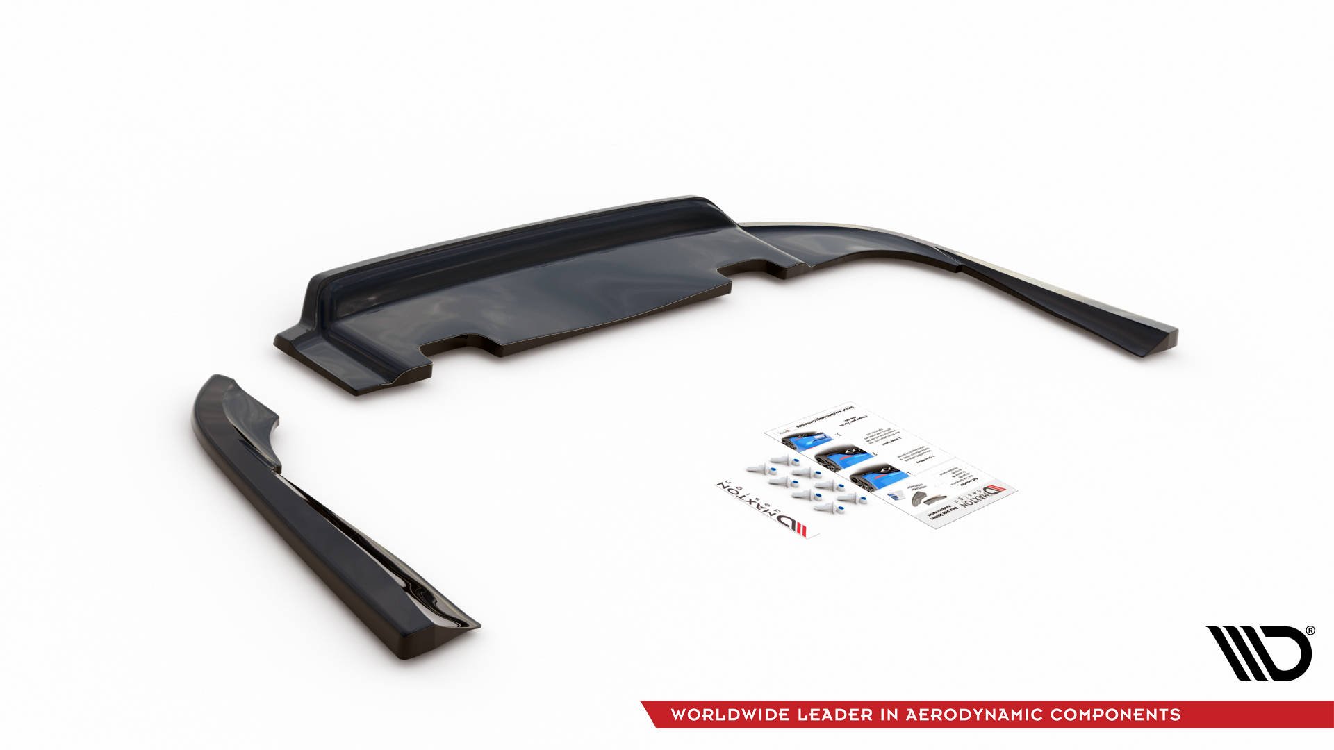 Central Rear Splitter V.1 (Vertical Bars) Volvo V90 Mk2 - 5