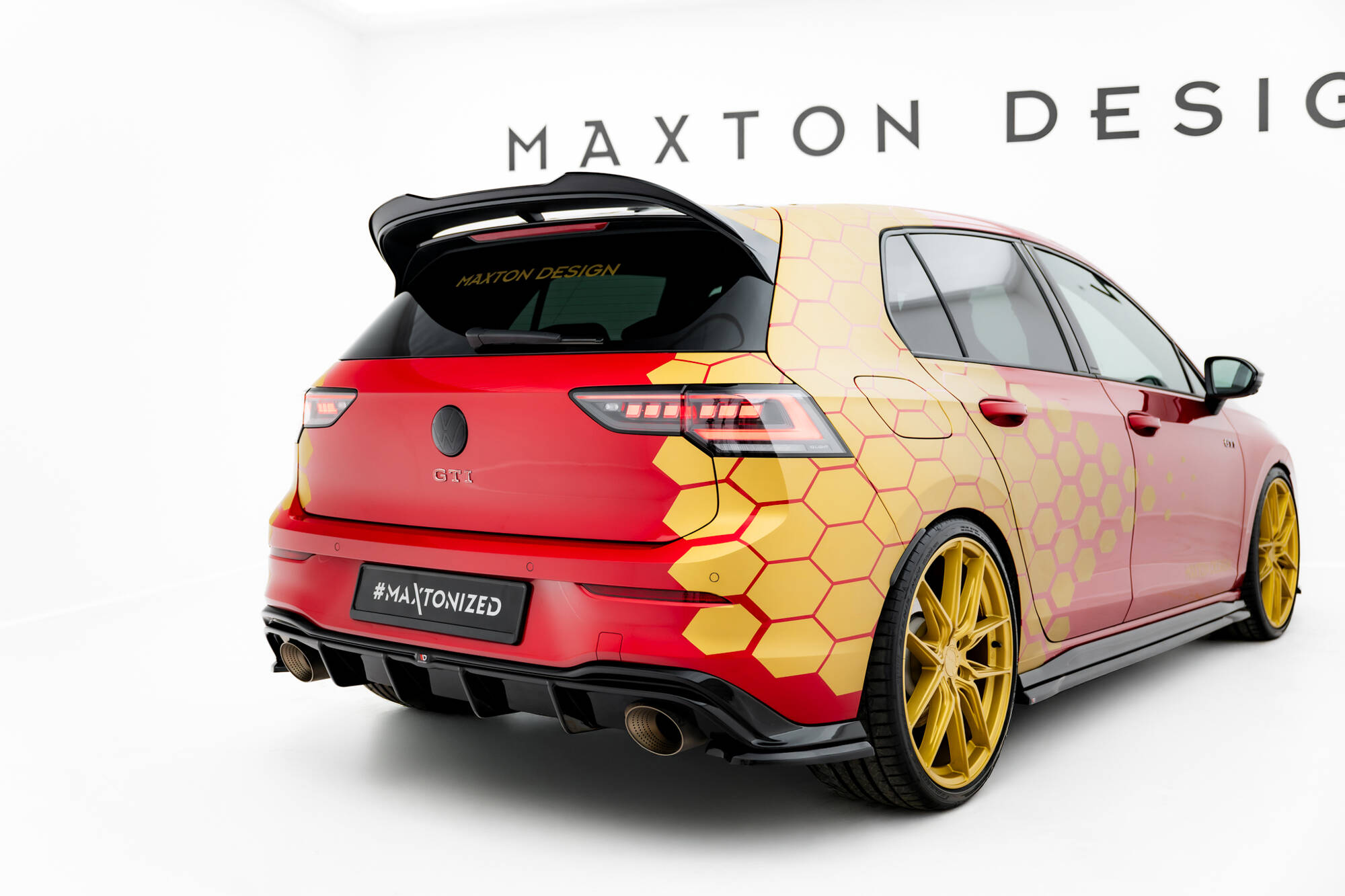 REAR SIDE SPLITTERS V.4 SUITABLE FOR VOLKSWAGEN GOLF GTI CLUBSPORT MK8 FACELIFT – MAXTON DESIGN - 3