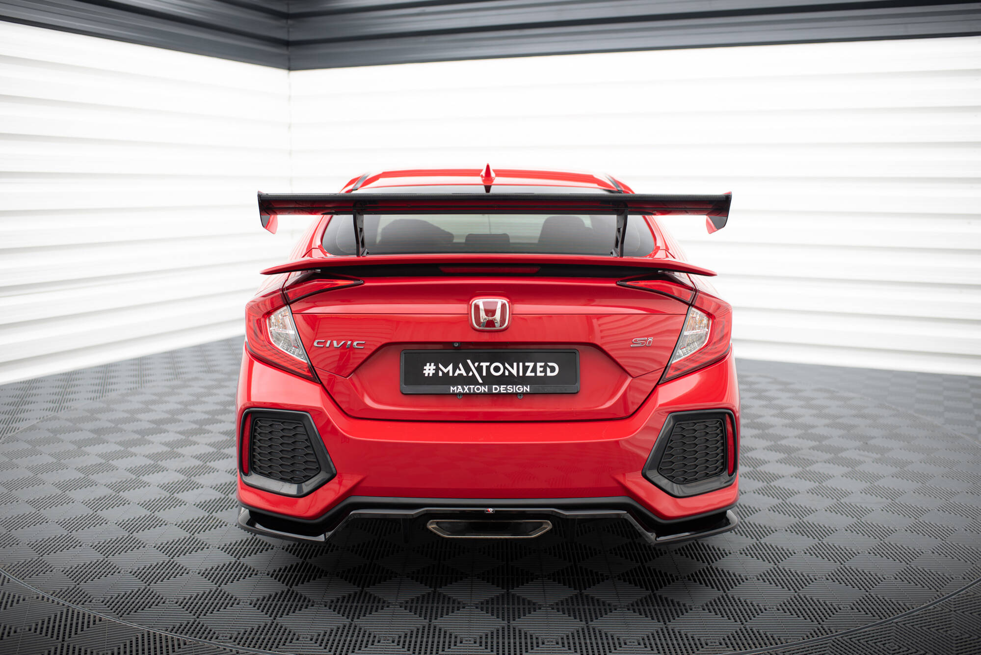 CARBON SPOILER WITH INTERNAL BRACKETS UPRIGHTS SUITABLE FOR HONDA CIVIC SI MK10 – MAXTON DESIGN - 7