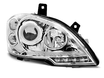 HEADLIGHTS MERCEDES VITO W639 10.10-5.14 CHROME TRU DRL