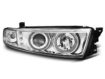 HEADLIGHTS MITSUBISHI GALANT 8 (EA0) 96-06 ANGEL EYES CHROME CCFL