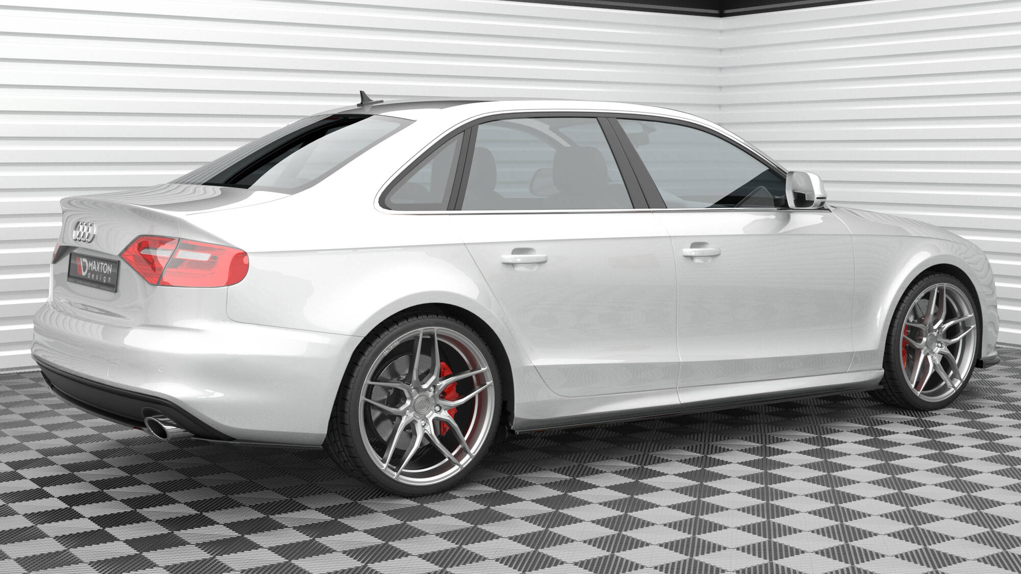 Central Rear Splitter Audi A4 S-Line B8 Facelift - 4