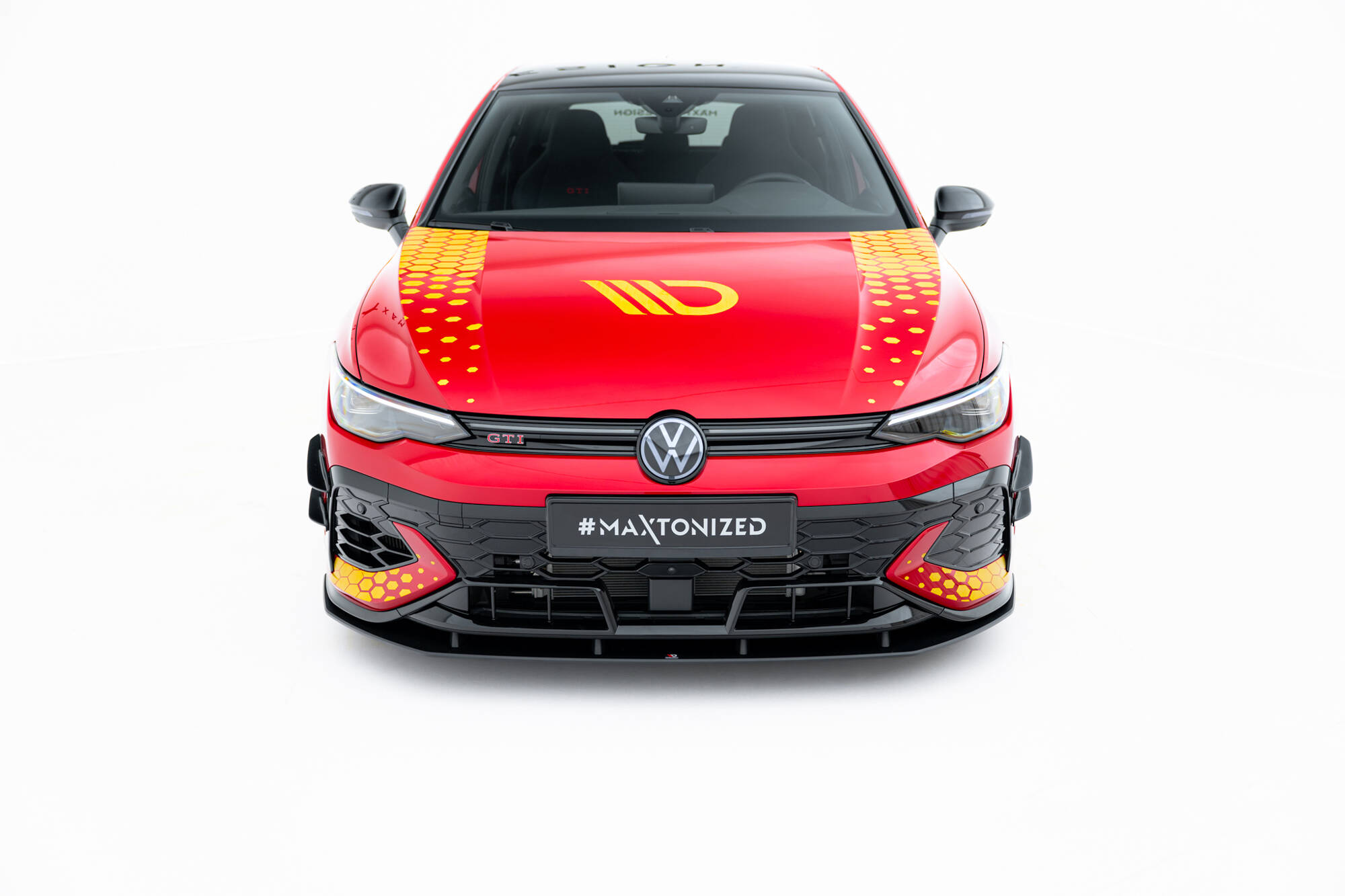 STREET PRO FRONT SPLITTER SUITABLE FOR VOLKSWAGEN GOLF GTI CLUBSPORT MK8 FACELIFT – MAXTON DESIGN - 5