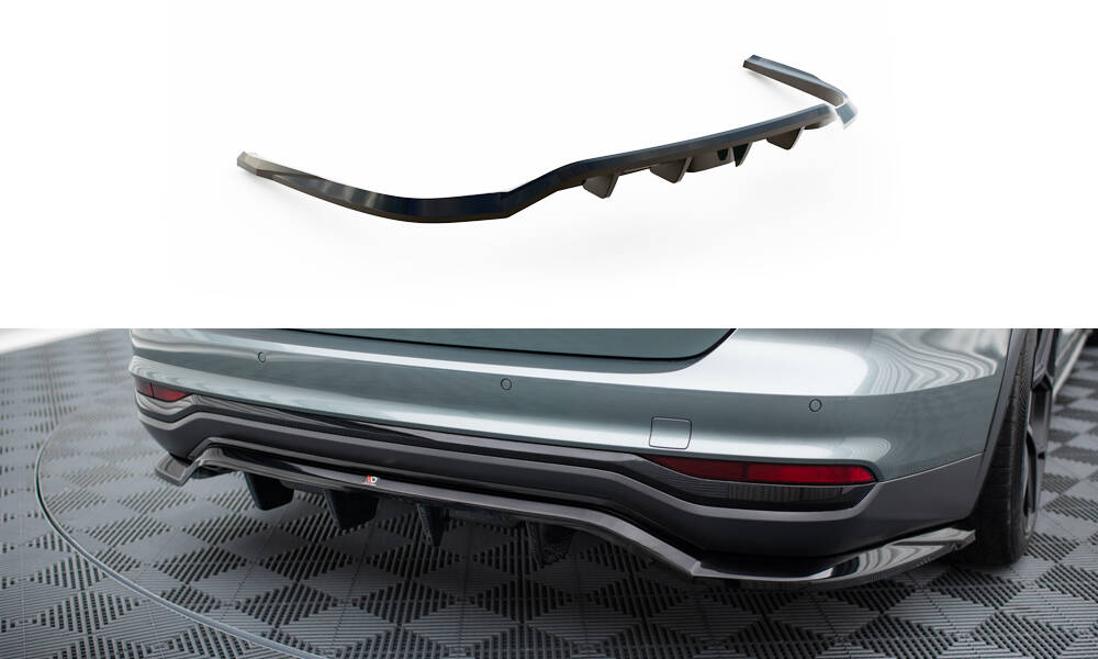 Central Rear Splitter (Vertical Bars) Audi A6 Allroad C8