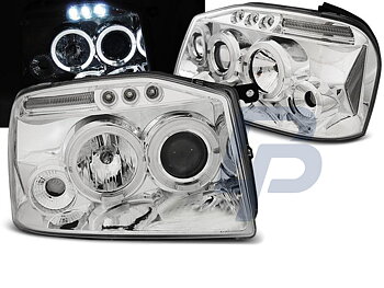 HEADLIGHTS MITSUBISHI LANCER 7 04-07 DAYLIGHT BLACK