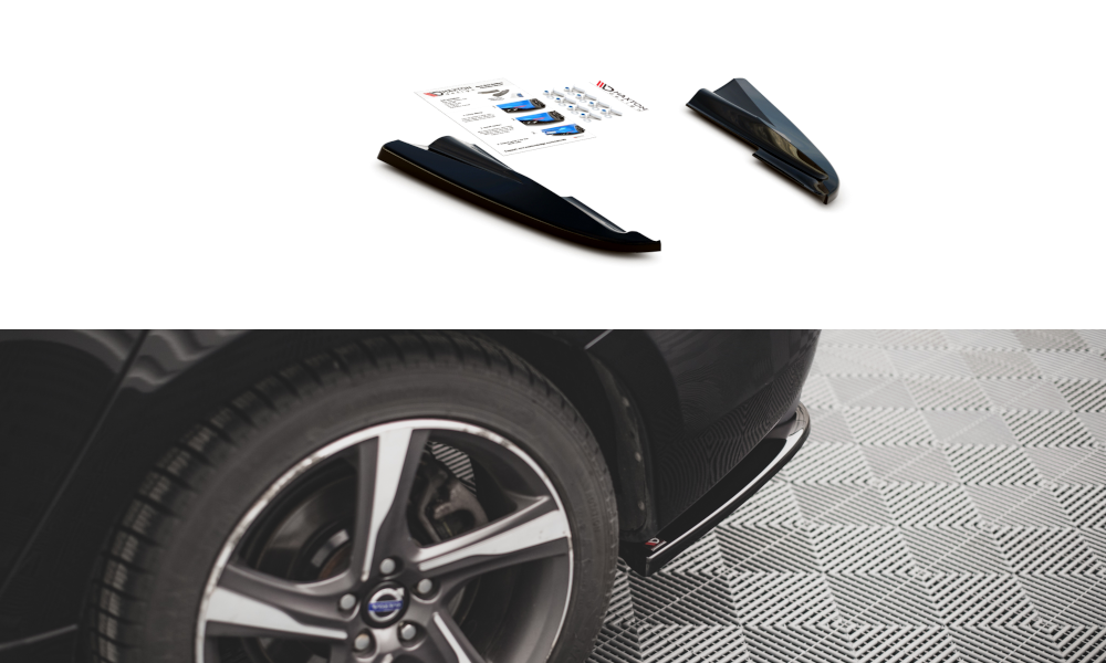 Rear Side Splitters Volvo S60 R-design MK2 (2014-2018)