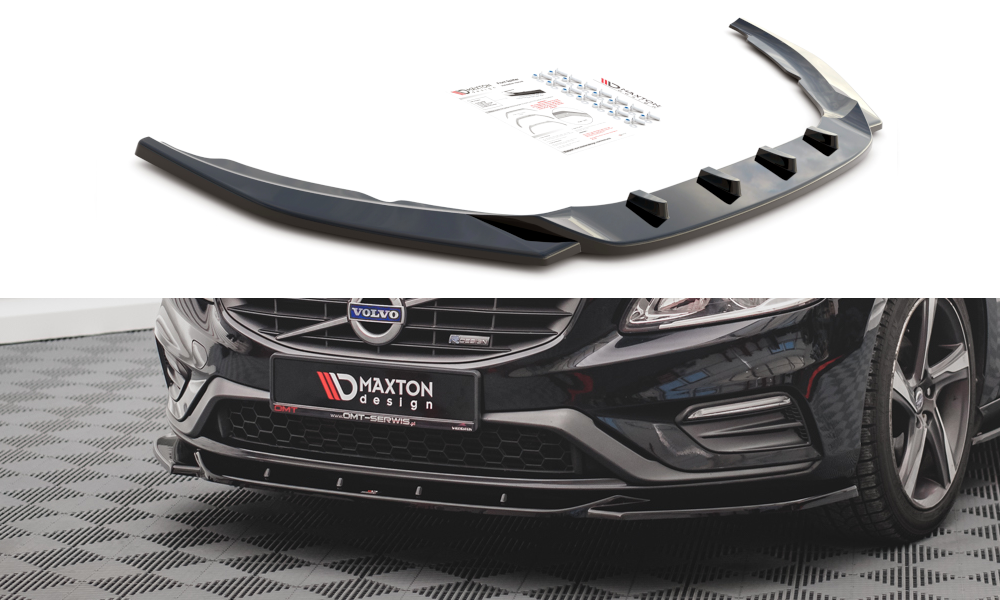 Front Splitter V2 Volvo S60 R-design MK2 (2014-2018)