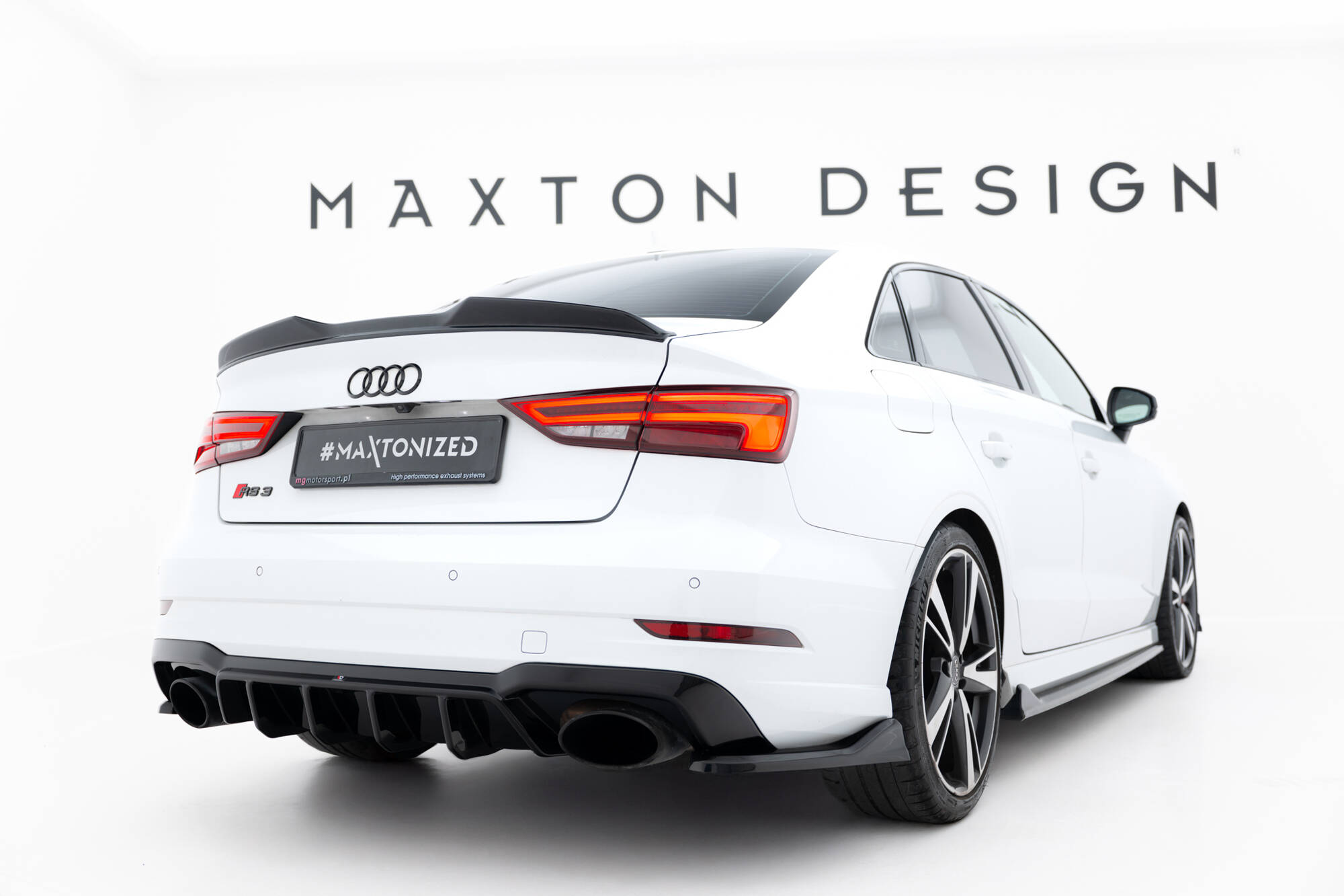 REAR SIDE SPLITTERS V.5 SUITABLE FOR AUDI RS3 SEDAN 8V FACELIFT – MAXTON DESIGN - 5
