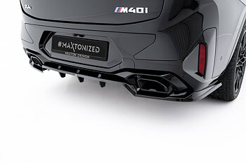 REAR SPLITTER (WITH VERTICAL BARS) V.2 SUITABLE FOR BMW X4 M-PACK G02 FACELIFT – MAXTON DESIGN
