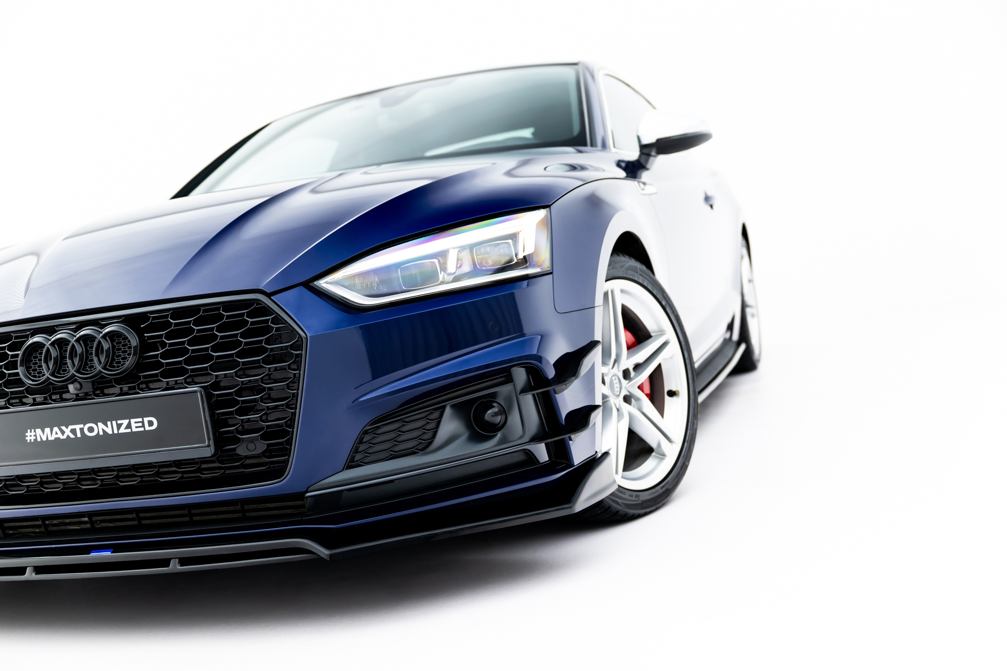 FRONT SPLITTER SUITABLE FOR AUDI S5 / A5 S-LINE COUPE F5 – MAXTON DESIGN - 4