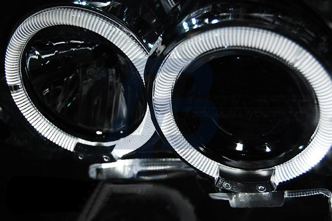 HEADLIGHTS NISSAN FRONTIER US VERSION 01-04 BLACK - 2