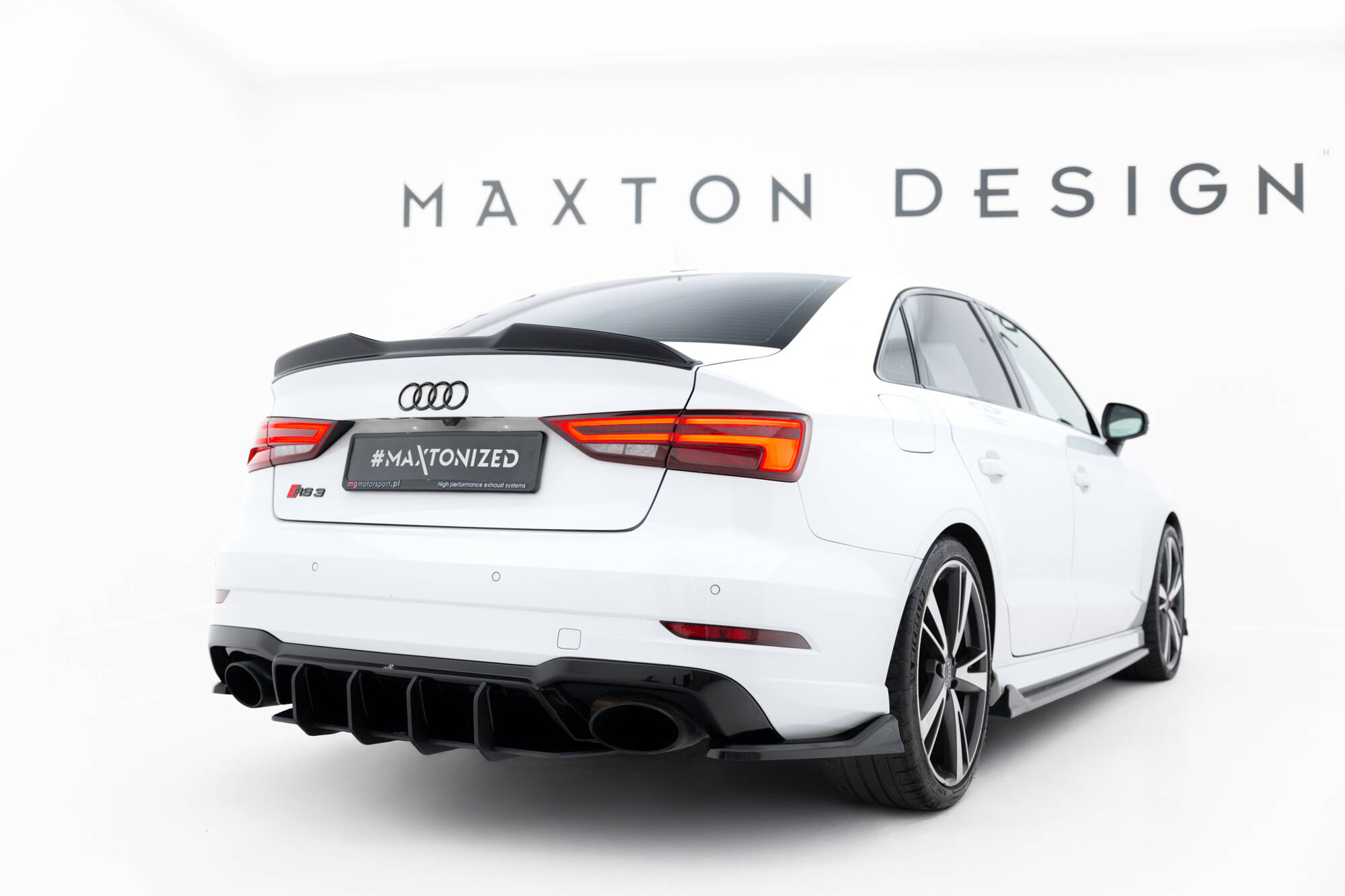 STREET PRO REAR DIFFUSER V.2 SUITABLE FOR AUDI RS3 SEDAN 8V FACELIFT – MAXTON DESIGN - 6