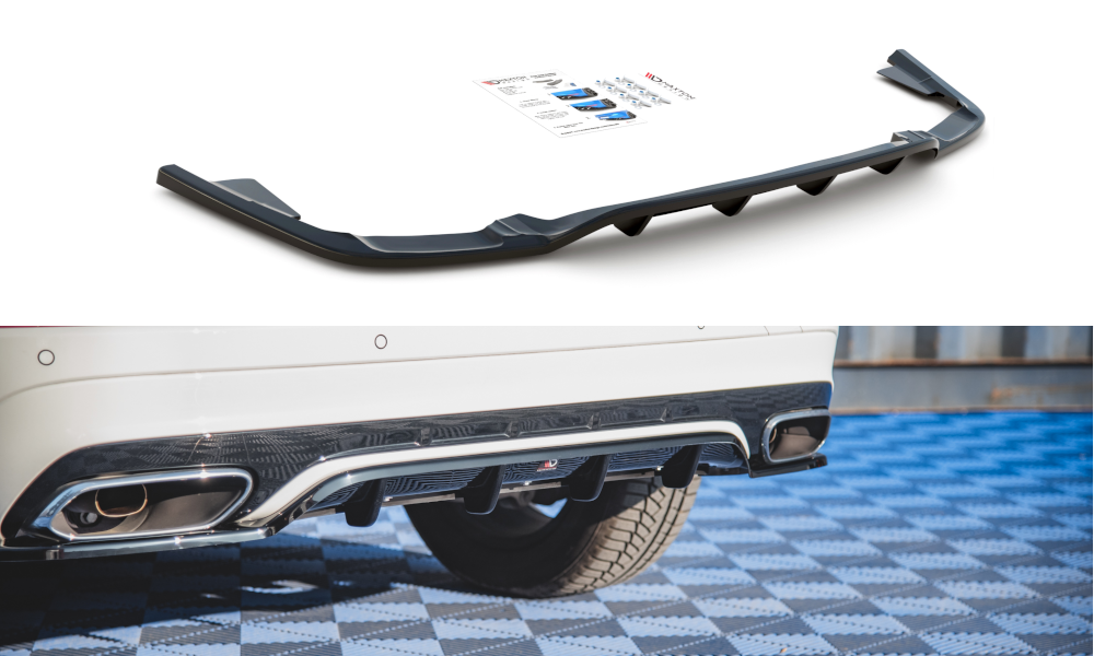 Central Rear Splitter (Vertical Bars) Volvo XC60 Mk2 R-Design