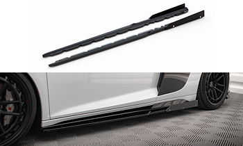 Side Skirts Diffusers V.2 + Flaps Audi R8 Mk2 Facelift