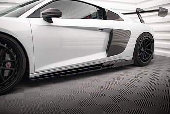 Side Skirts Diffusers V.2 + Flaps Audi R8 Mk2 Facelift