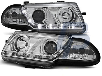 HEADLIGHTS OPEL ASTRA F 09.91-08.94 DAYLIGHT CHROME