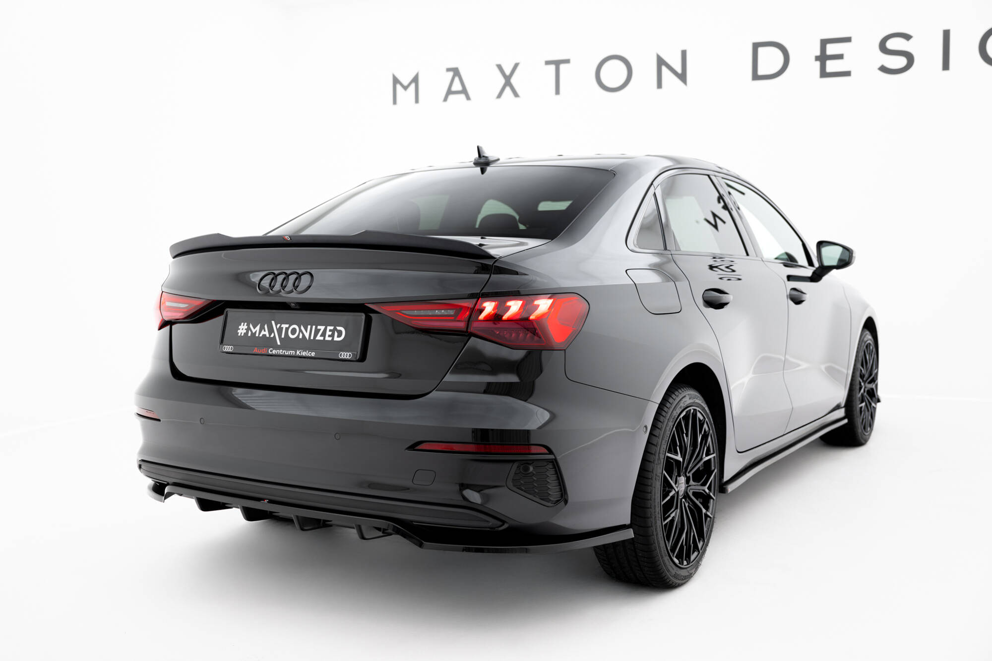 REAR SPLITTER (WITH VERTICAL BARS) SUITABLE FOR AUDI A3 SEDAN 8Y – MAXTON DESIGN
