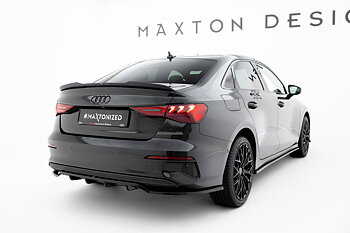 REAR SPLITTER (WITH VERTICAL BARS) SUITABLE FOR AUDI A3 SEDAN 8Y – MAXTON DESIGN