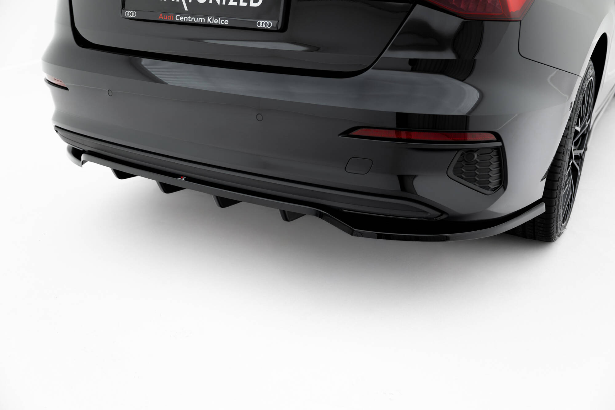 REAR SPLITTER (WITH VERTICAL BARS) SUITABLE FOR AUDI A3 SEDAN 8Y – MAXTON DESIGN - 6