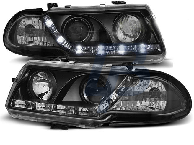 HEADLIGHTS OPEL ASTRA F 09.91-08.94 DAYLIGHT BLACK - 2