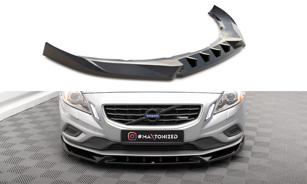 FRONT SPLITTER V.1 SUITABLE FOR VOLVO S60 R-DESIGN MK2 – MAXTON DESIGN