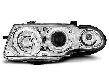 HEADLIGHTS OPEL ASTRA F 09.91-08.94 ANGEL EYES CHROME