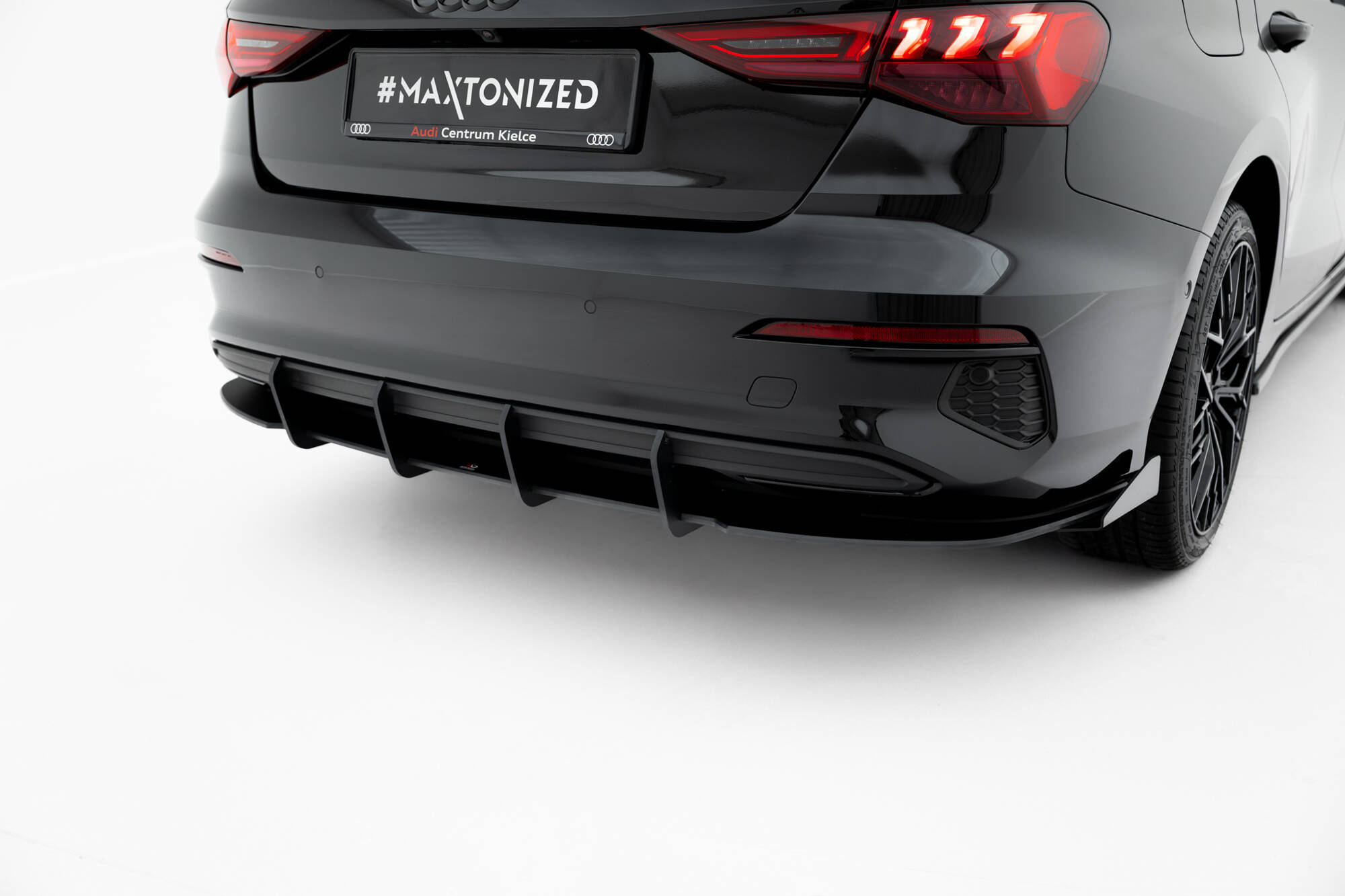 STREET PRO REAR DIFFUSER + FLAPS SUITABLE FOR AUDI A3 SEDAN 8Y – MAXTON DESIGN