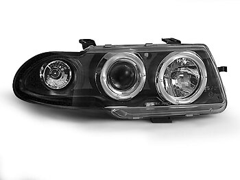 HEADLIGHTS OPEL ASTRA F 09.94-08.97 ANGEL EYES BLACK