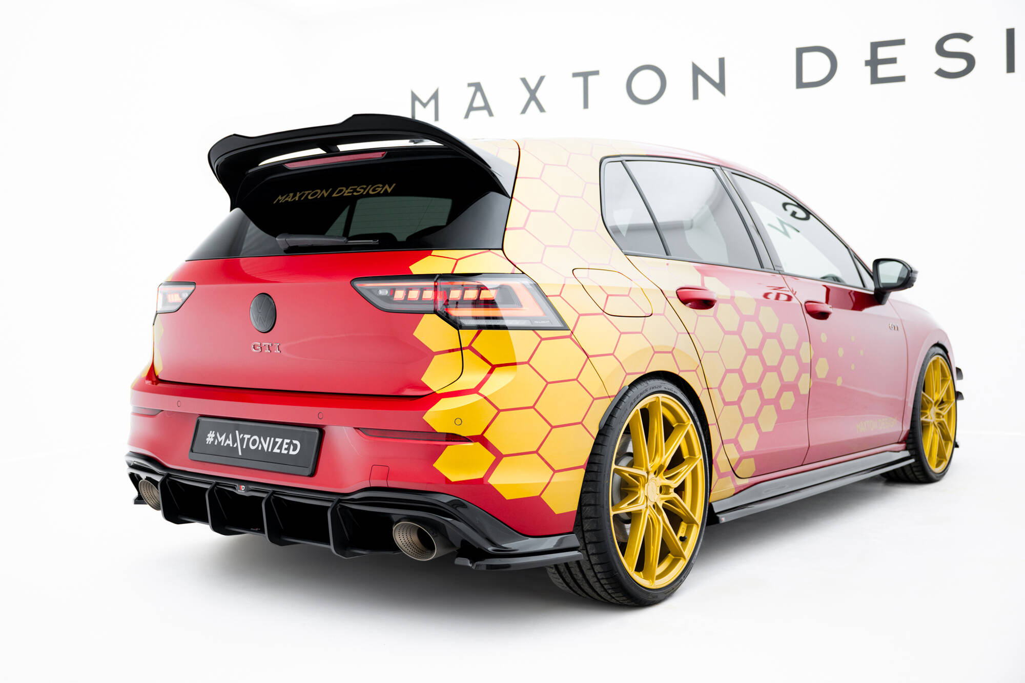 STREET PRO REAR DIFFUSER V.1 SUITABLE FOR VOLKSWAGEN GOLF GTI CLUBSPORT MK8 FACELIFT – MAXTON DESIGN - 3