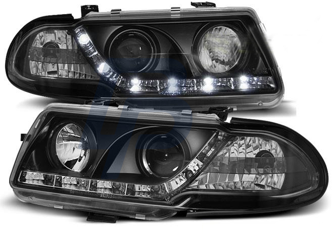 HEADLIGHTS OPEL ASTRA F 09.94-08.97 DAYLIGHT BLACK - 2