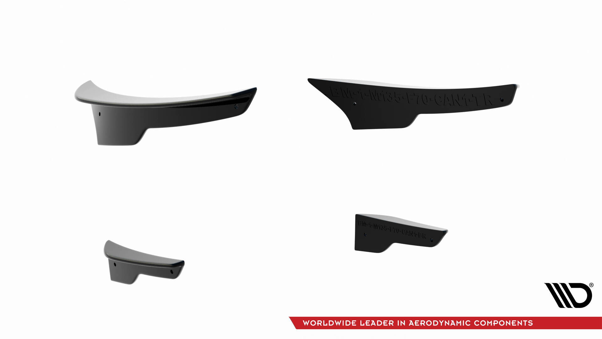 FRONT BUMPER WINGS (CANARDS) SUITABLE FOR BMW 1 M-PACK F70 – MAXTON DESIGN - 4