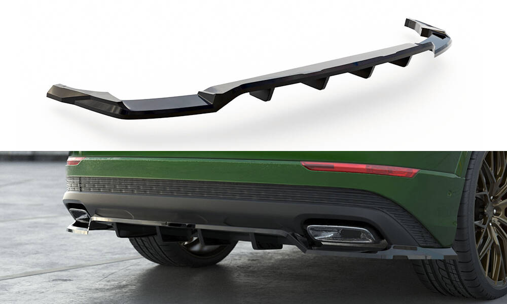 Rear Splitter (Vertical Bars) Audi Q8 Mk1 Facelift