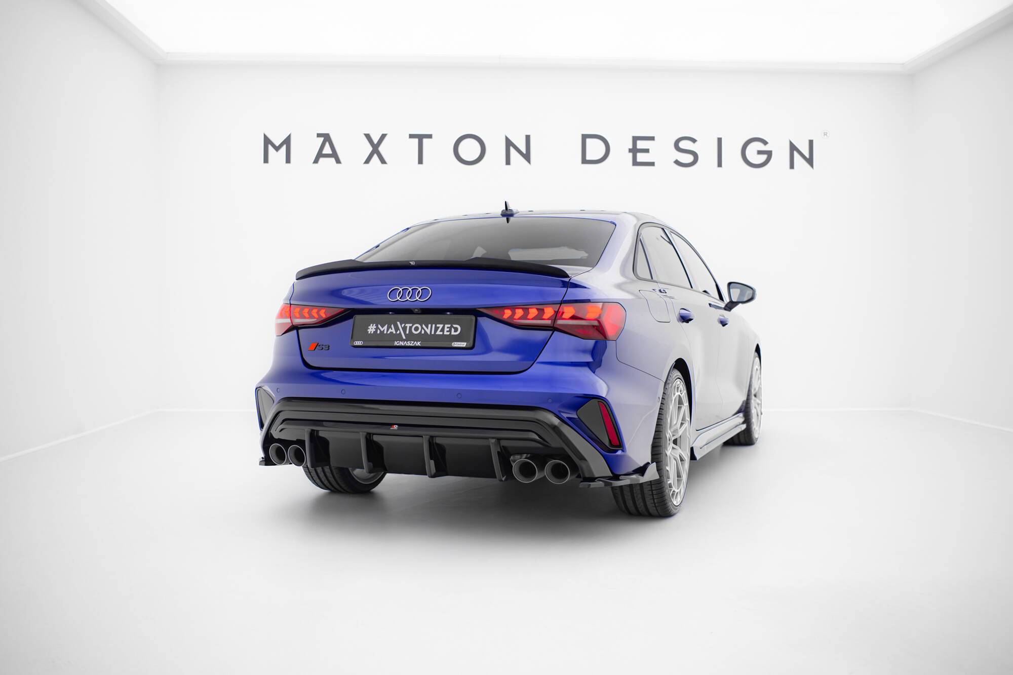 REAR VALANCE SUITABLE FOR AUDI S3 SEDAN 8Y FACELIFT – MAXTON DESIGN - 5