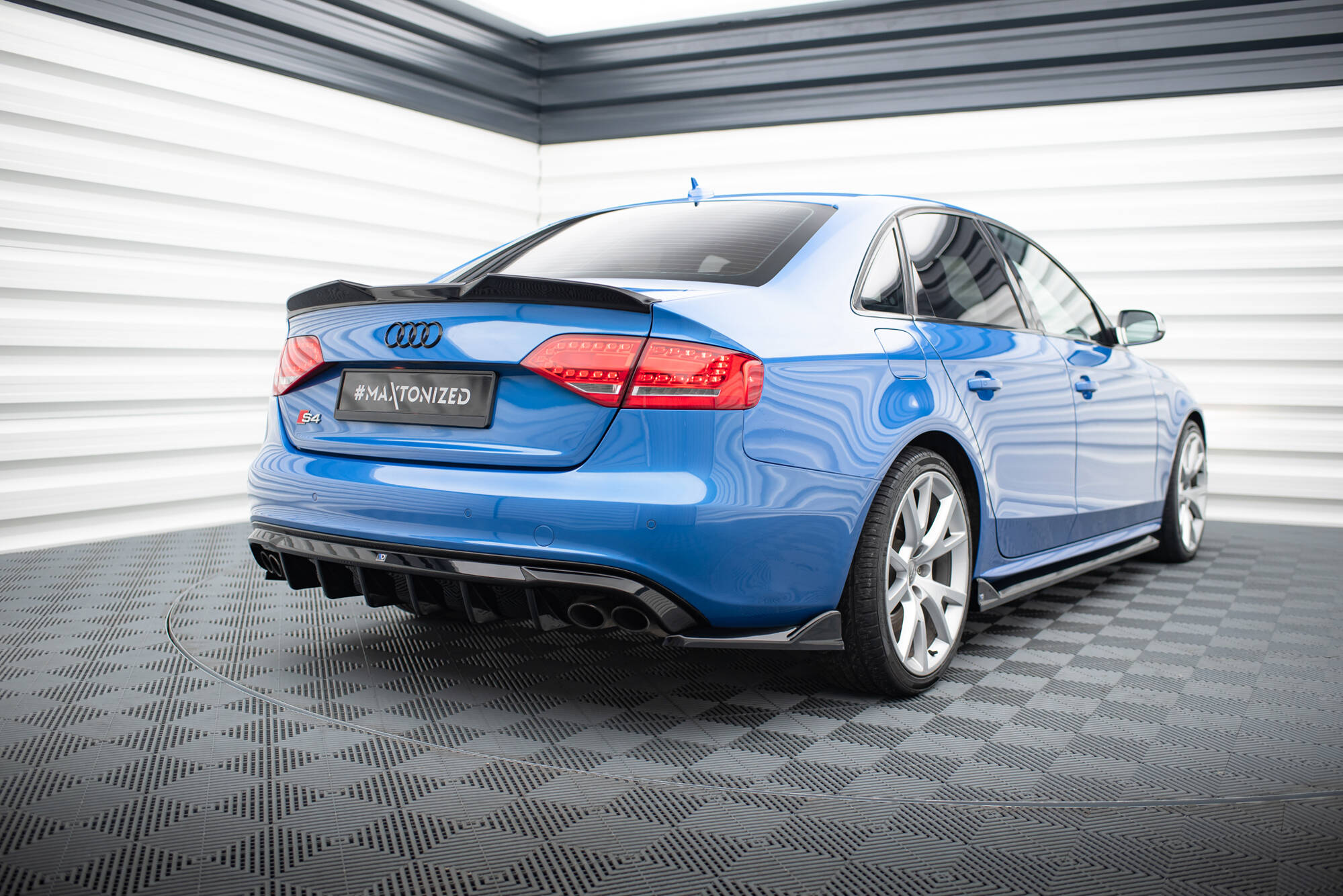 Rear Side Splitters V.2 Audi S4 Sedan B8 - 2
