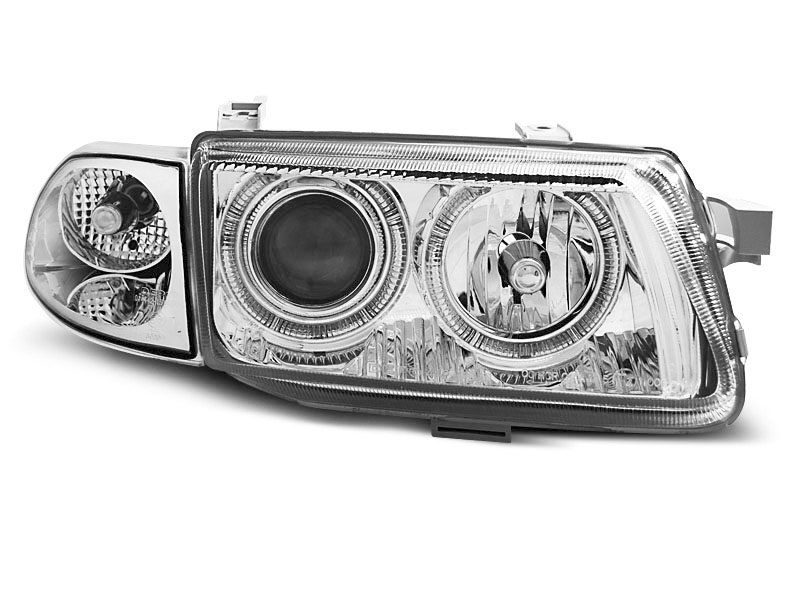 HEADLIGHTS OPEL ASTRA F 09.94-08.97 ANGEL EYES CHROME